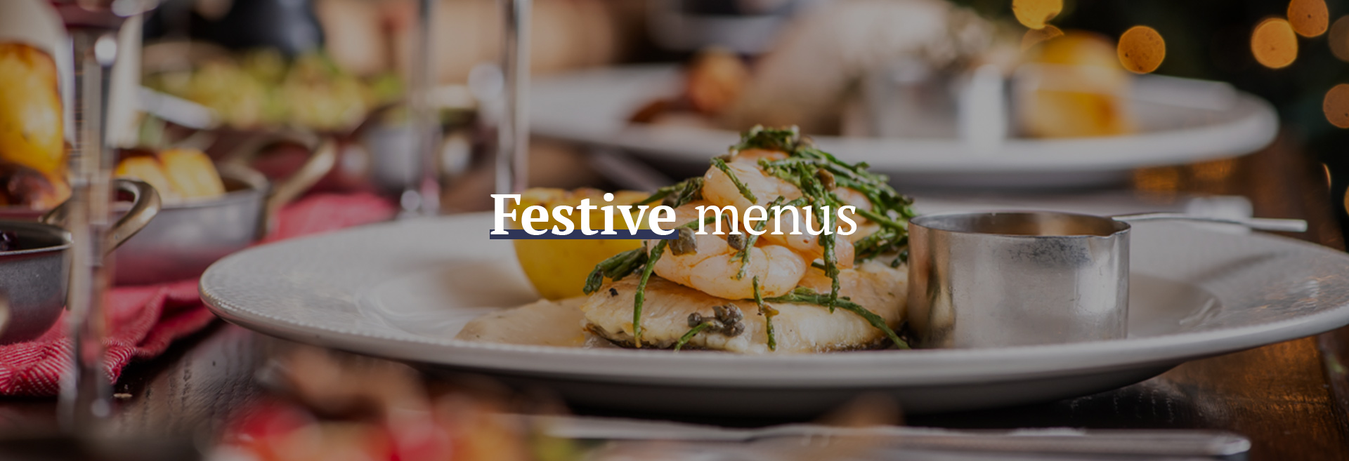 Festive Christmas Menu at The Marquis Cornwallis 