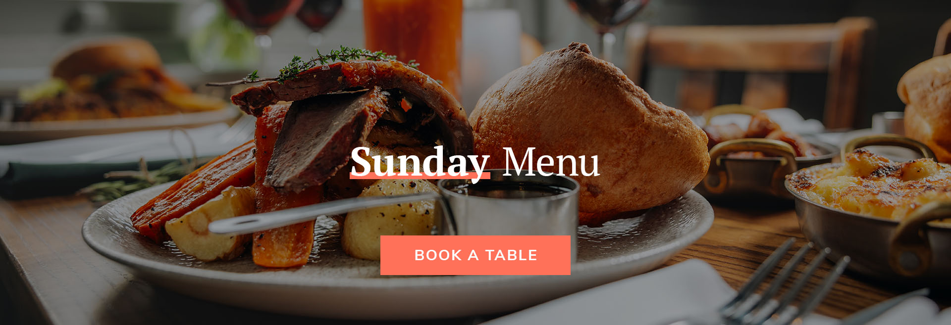 Sunday Menu at The Marquis Cornwallis